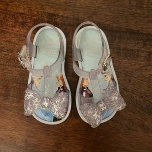 Mini Melissa Disney Frozen Glitter Sandal, Size 7